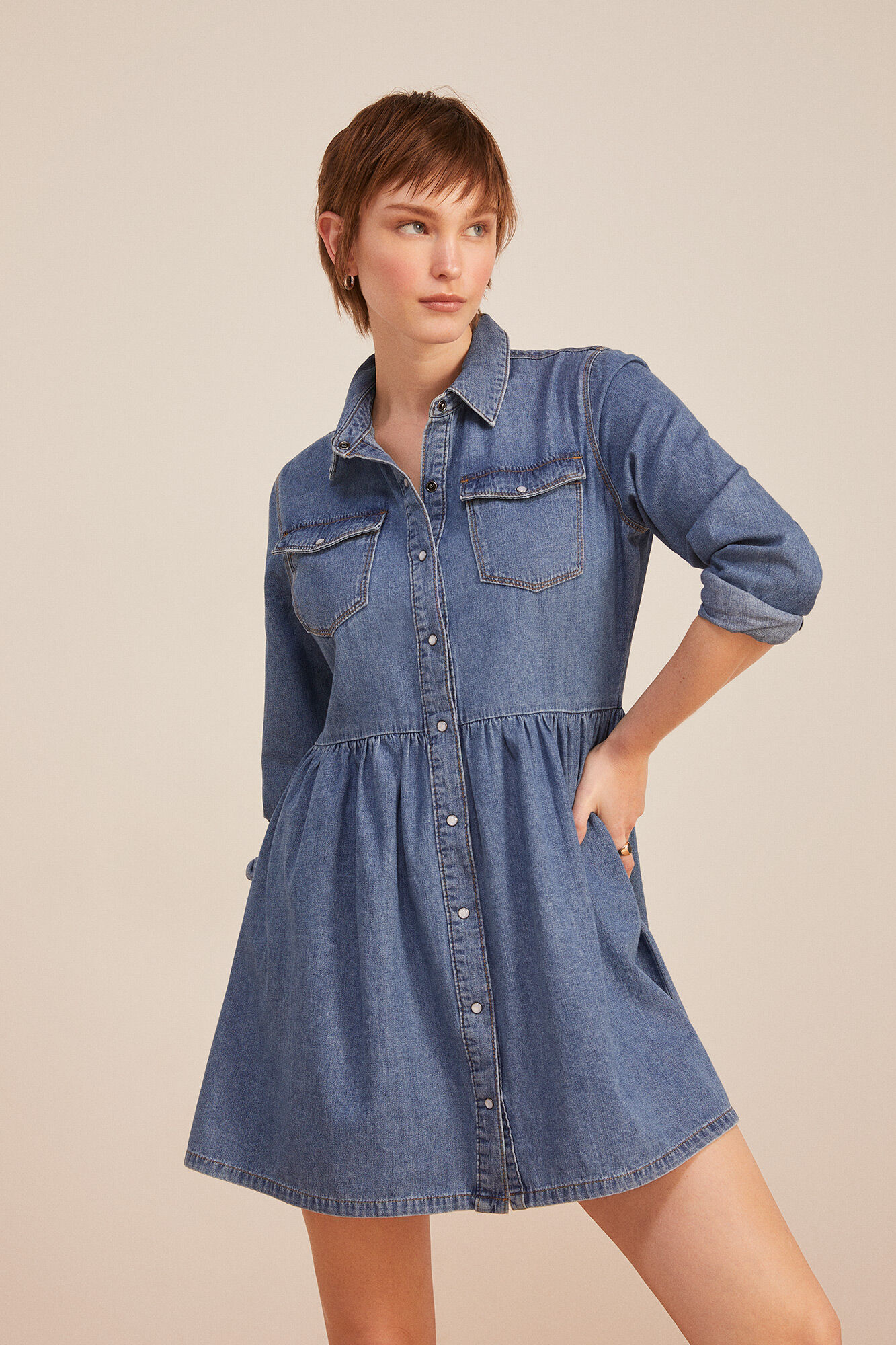 Vestido online denim springfield