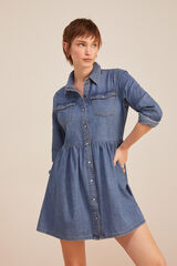 Springfield Vestido Vaquero Lavado Sostenible azul