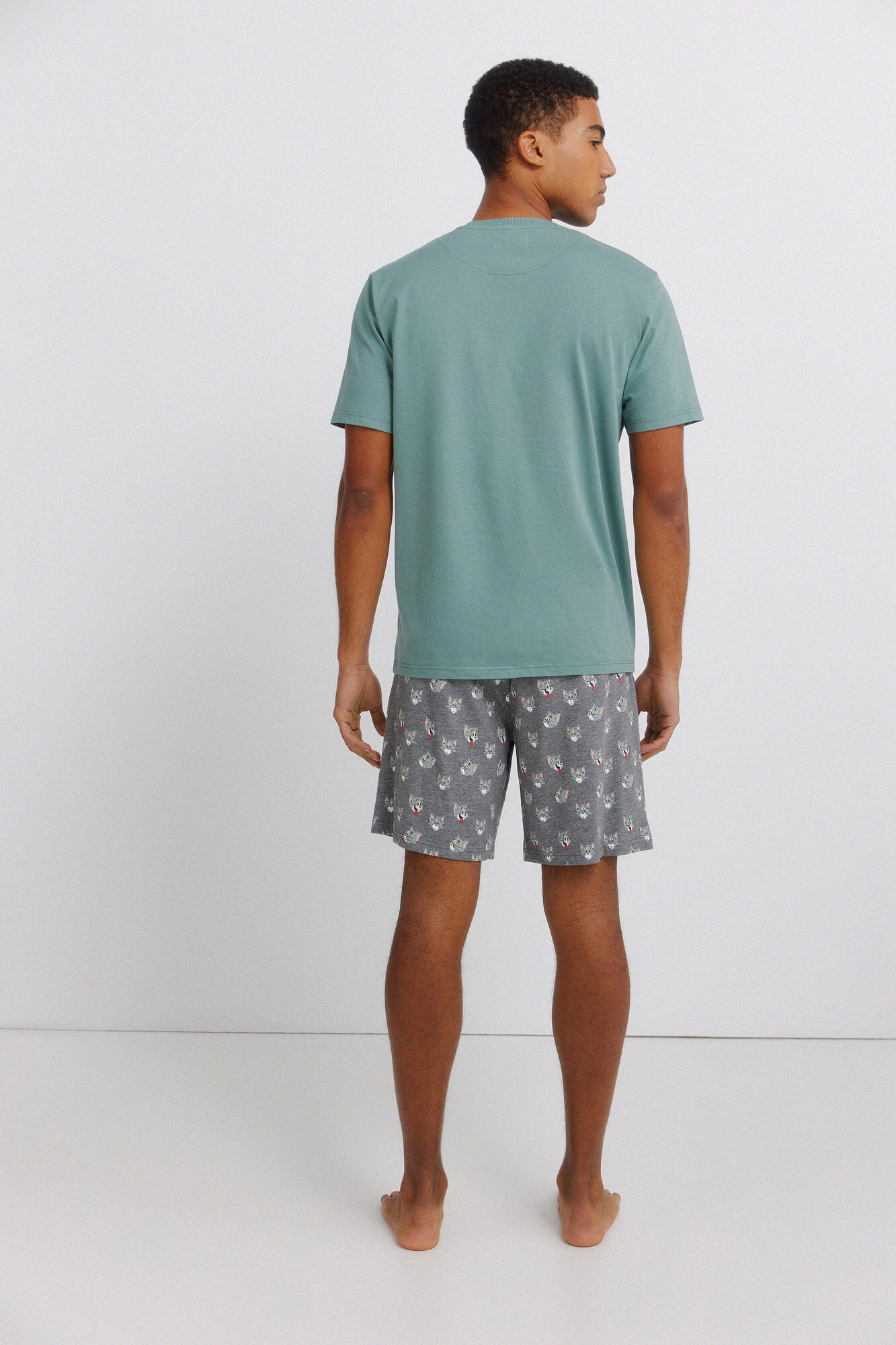 Springfield Pijama corta Tom & Jerry verde