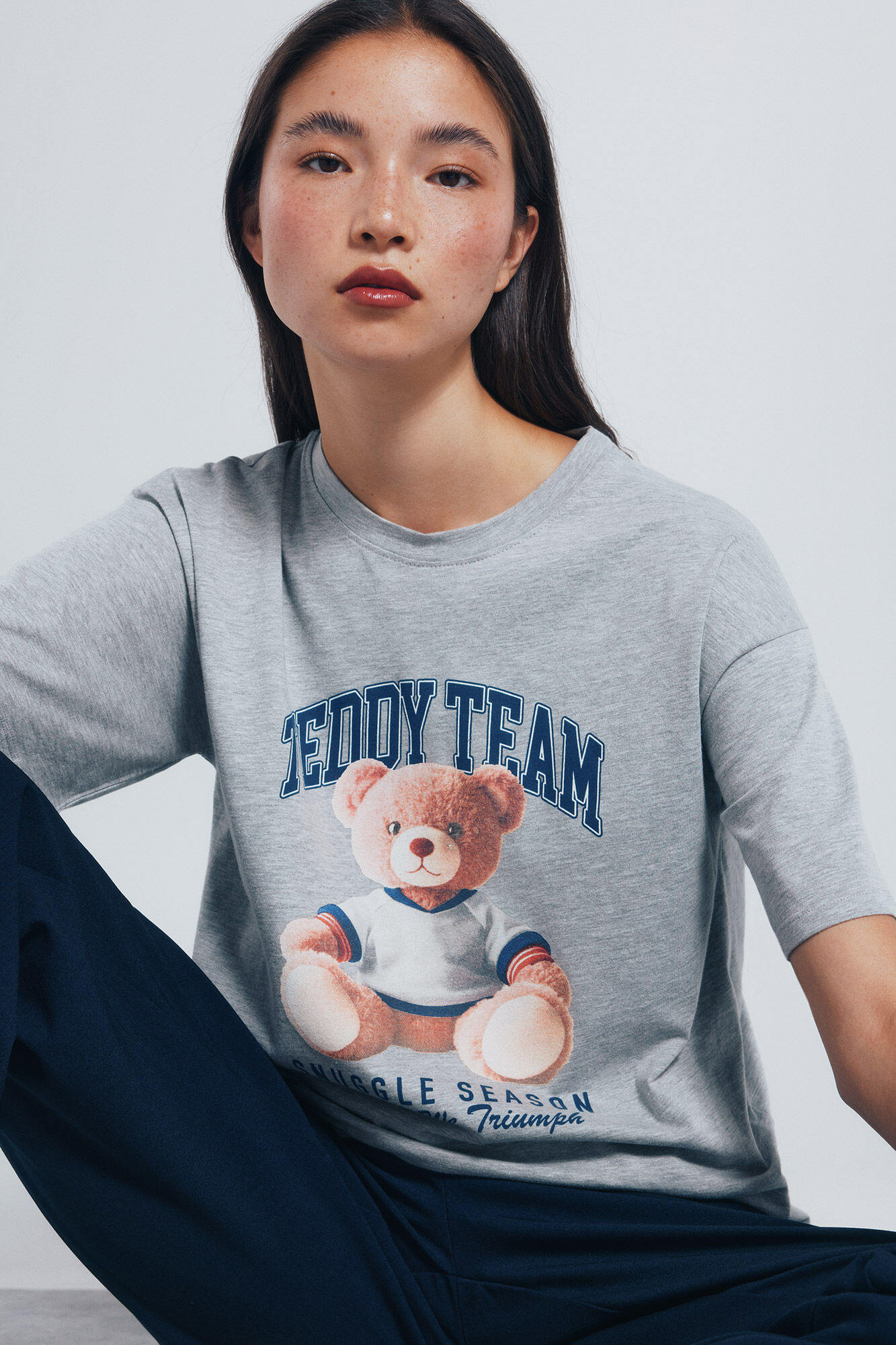 Springfield Playera "Teddy team" gris