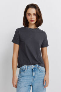 Springfield Playera manga corta con estoperoles