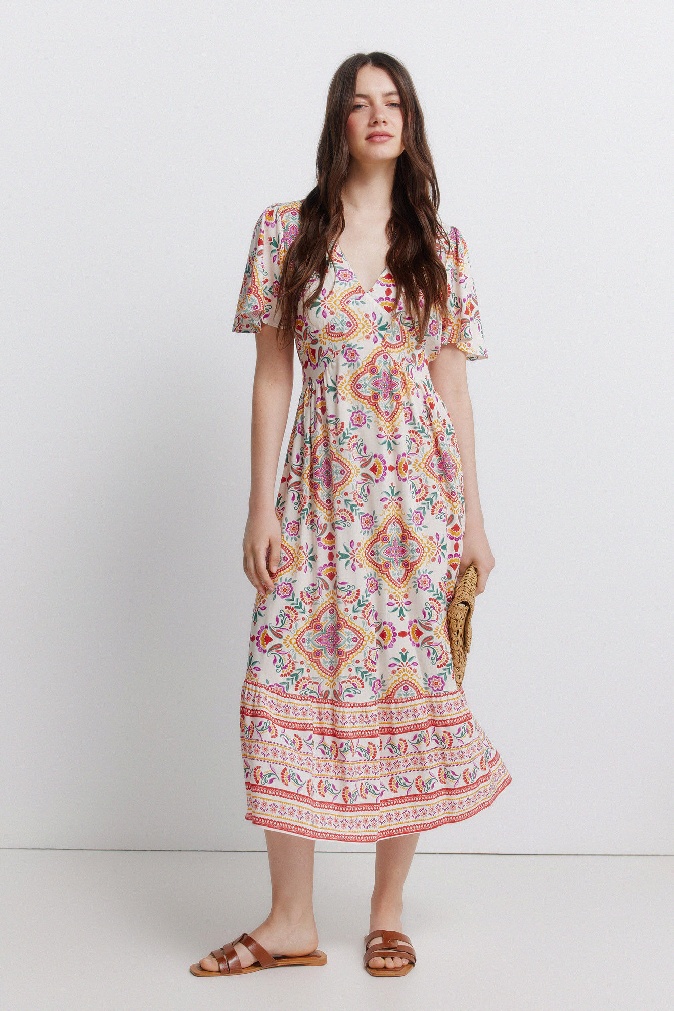 Springfield Vestido midi estampado