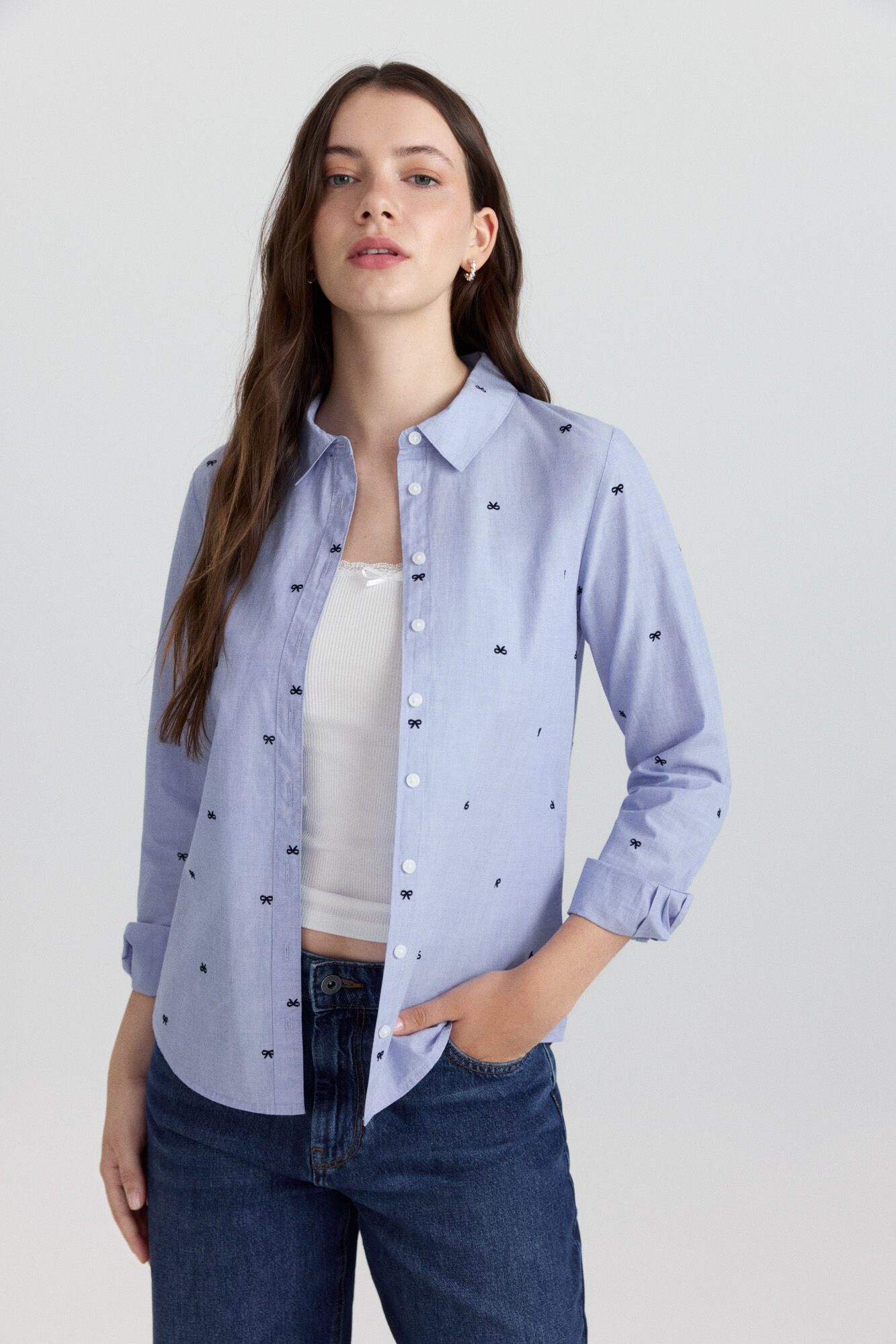 Springfield Camisa con bordado