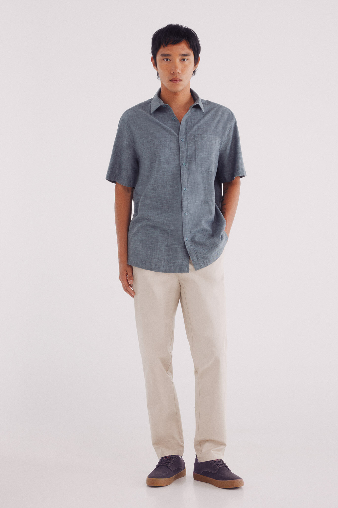 Springfield Pantal&oacute;n chino ligero slim fit