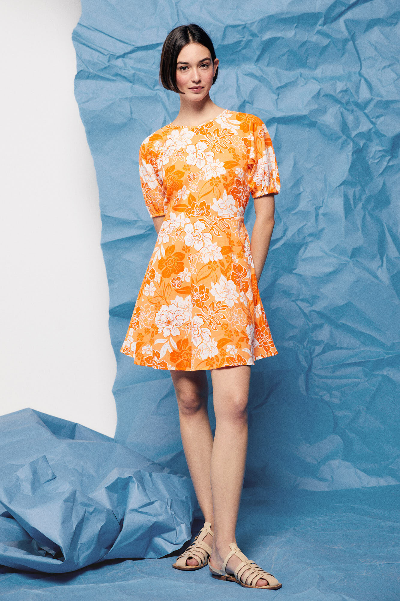 Vestido Escote Espalda Lino Algod n Vestidos para mujer