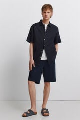 Springfield Bermudas de algod&oacute;n relaxed fit azul