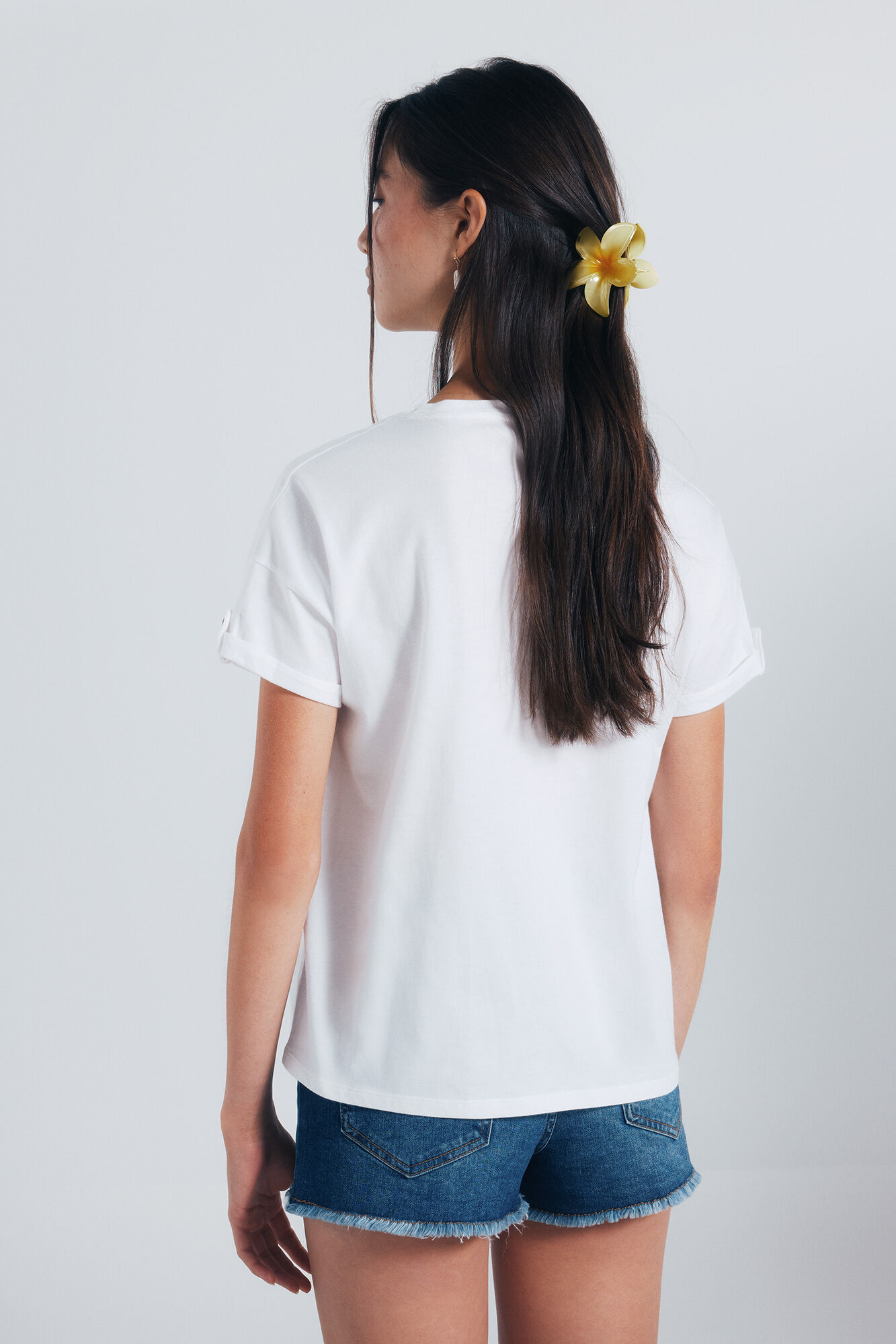 Springfield Playera gr&aacute;fica tropical marfil