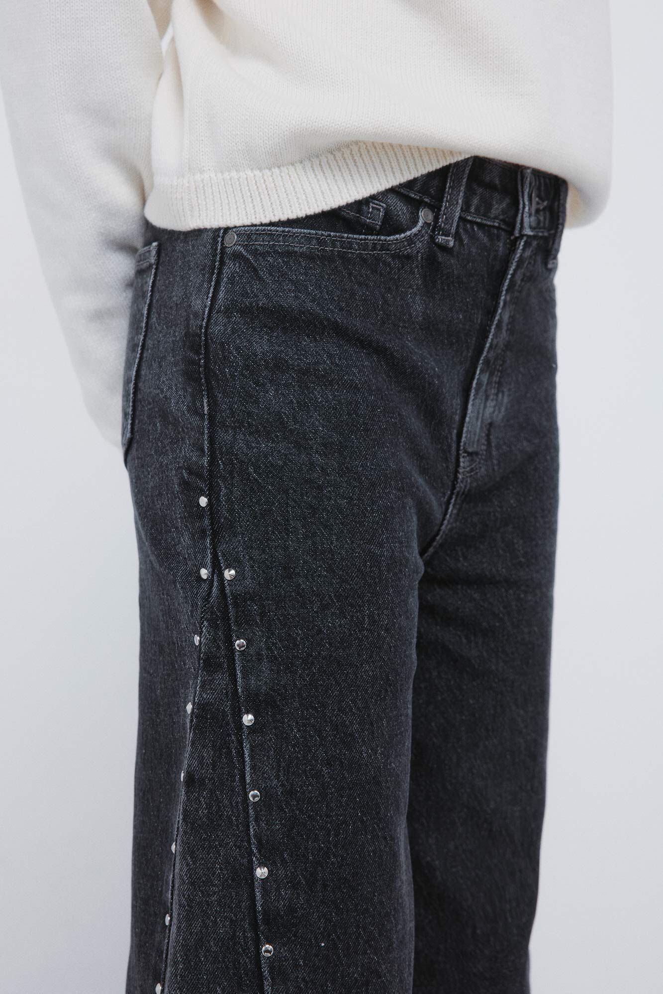 Springfield Kids Vaqueros culotte con denim jeans gris