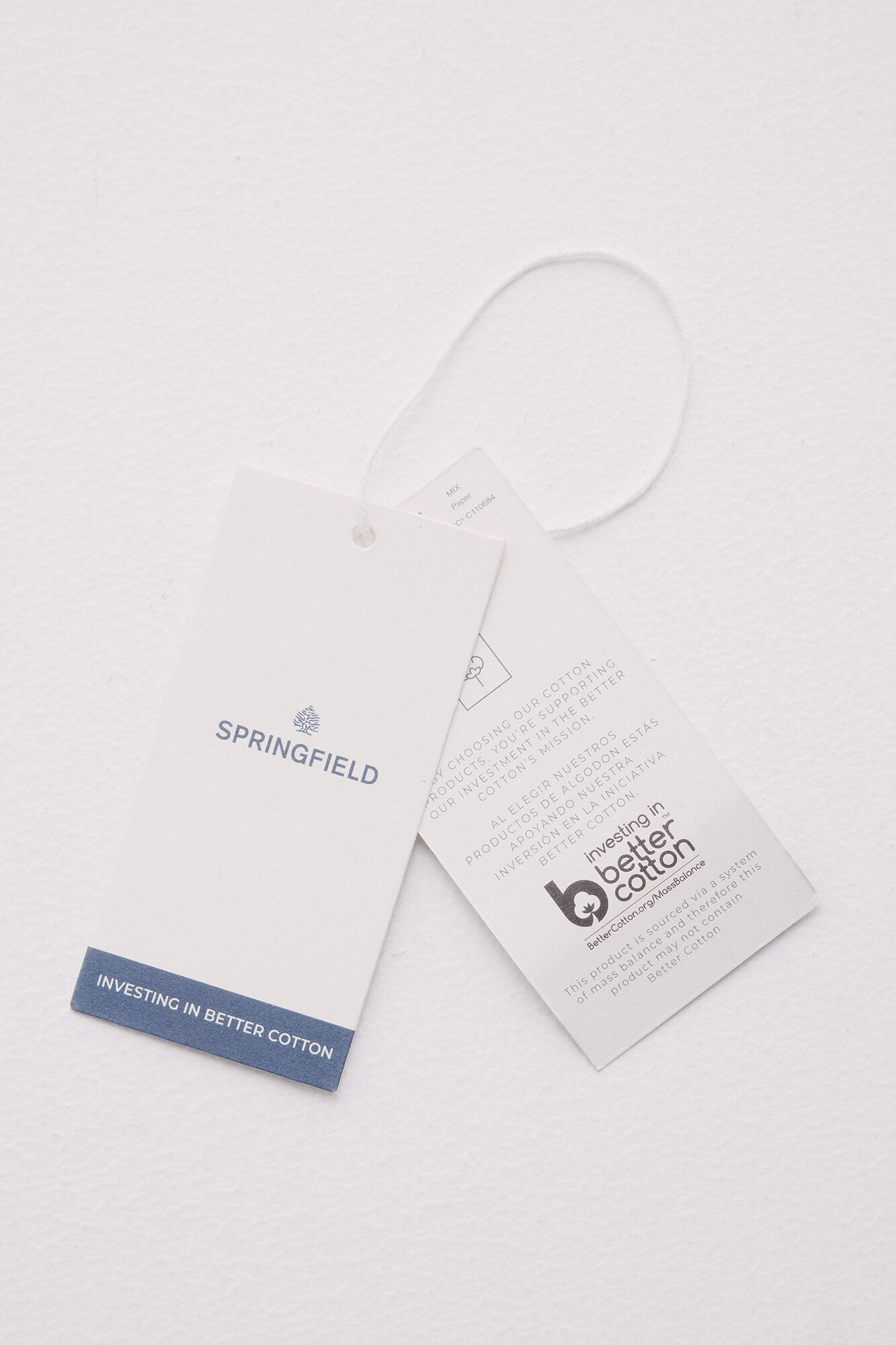 Springfield Playera estampada botones hombro blanco