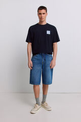 Springfield Bermudas de mezclilla baggy fit azulado