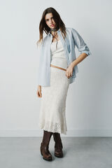 High Spirits Falda de ensue&ntilde;o marfil