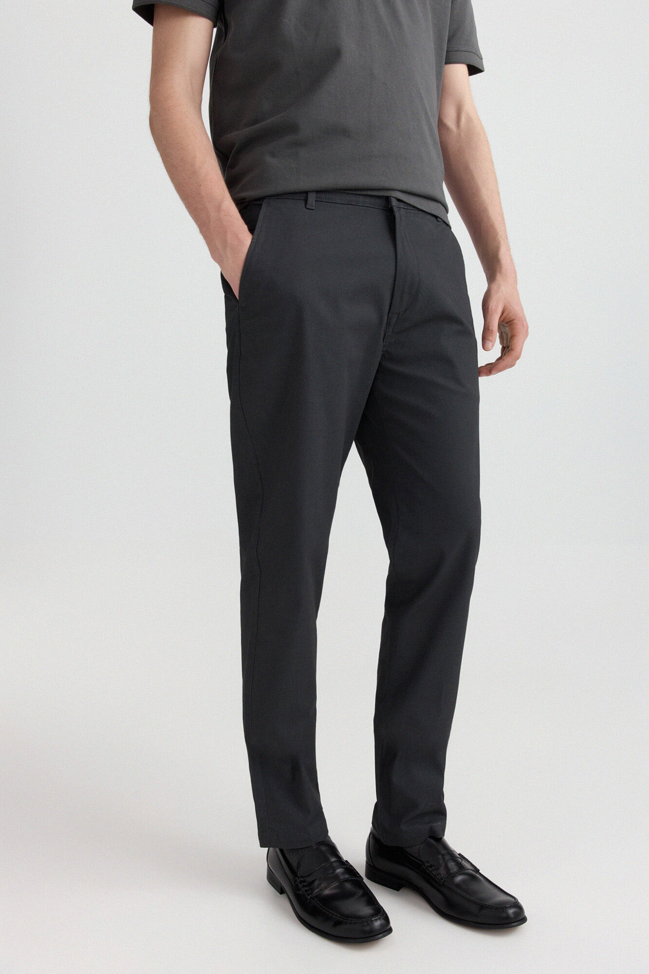 Springfield Pantal&oacute;n chino microestampado slim fit gris