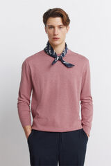 Springfield Su&eacute;ter b&aacute;sico con logo Springfield rosa