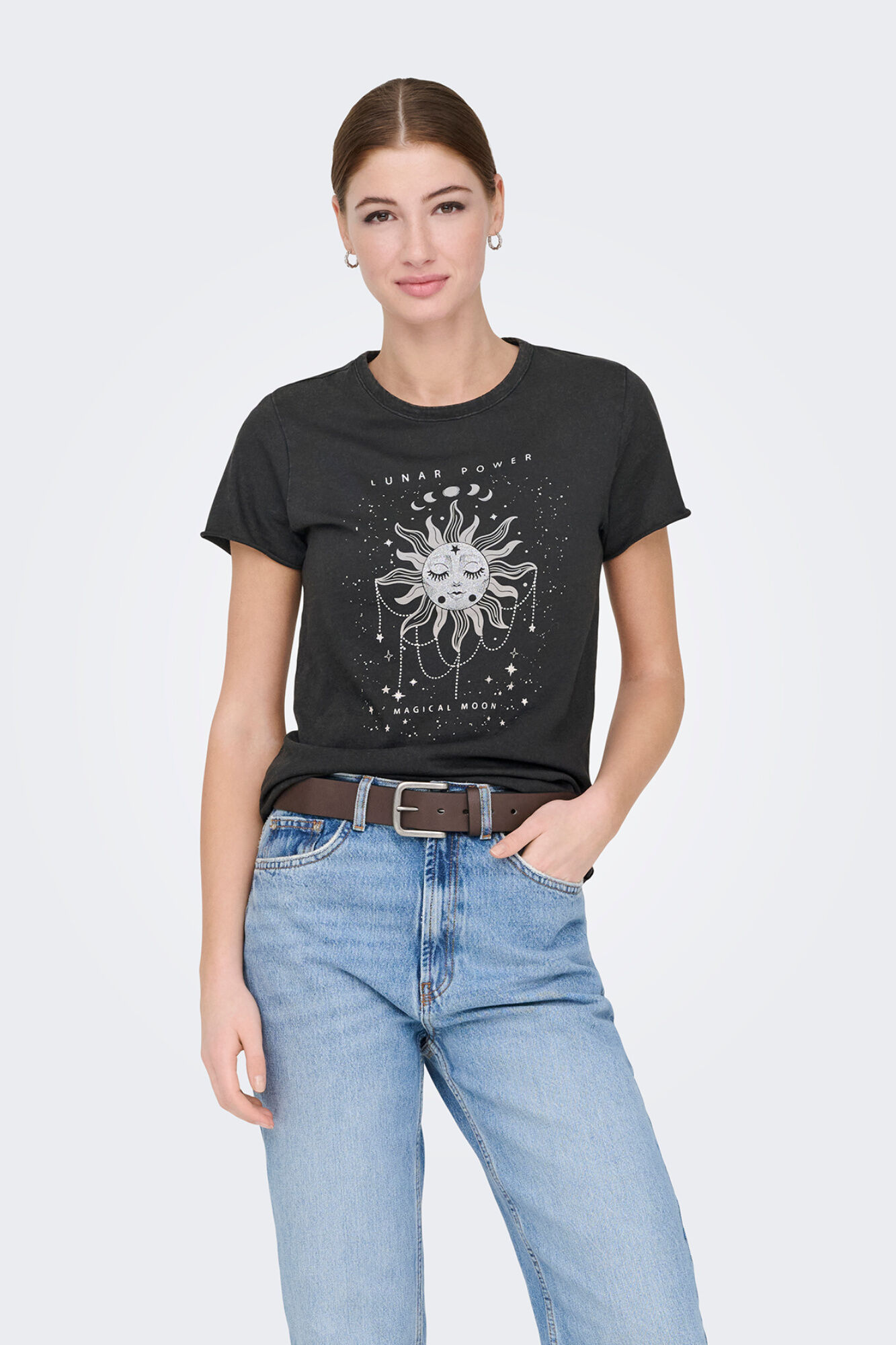 Only Playera estampada de manga corta
