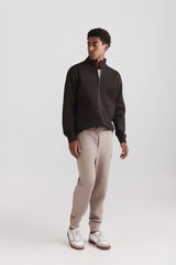 Springfield Jogger de tejido t&eacute;cnico caf&eacute;