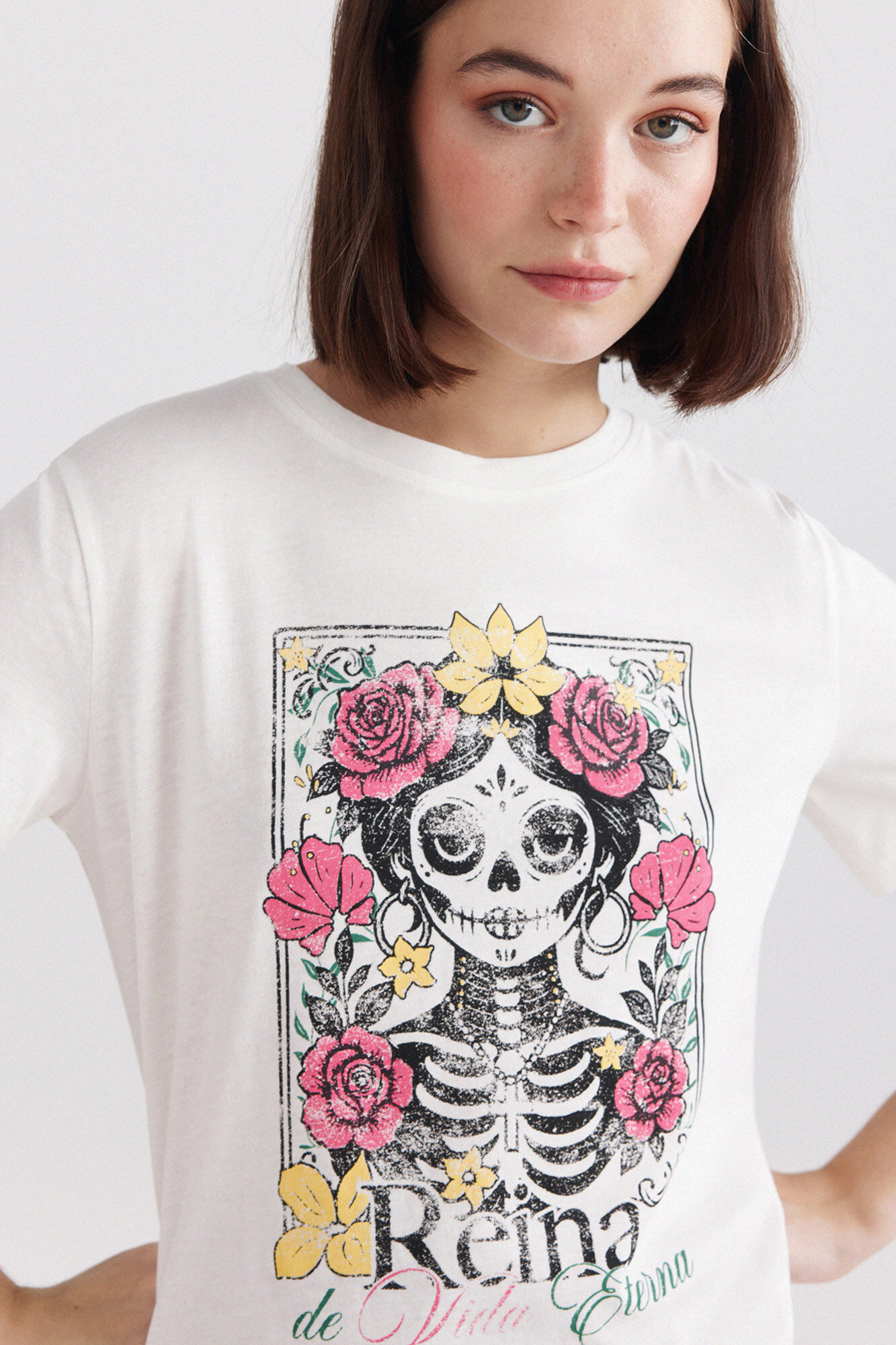 Springfield Playera manga corta D&iacute;a de Muertos