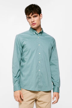 Springfield Camisa estampada turquesa