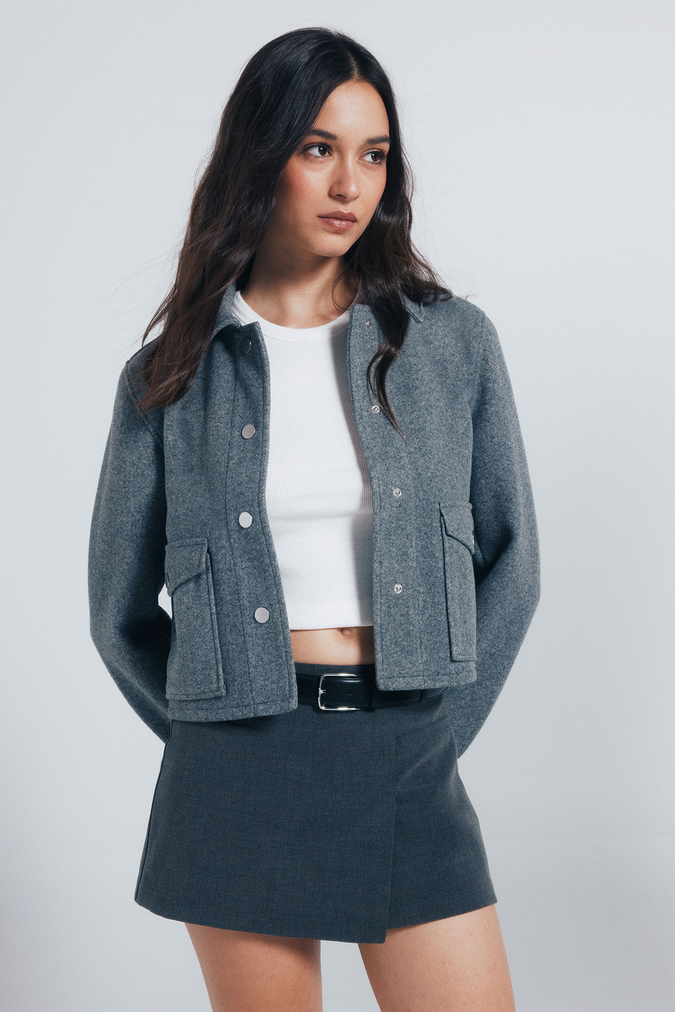 Springfield Chamarra short de felpa