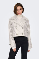 Springfield Gabardina corta con botones gris