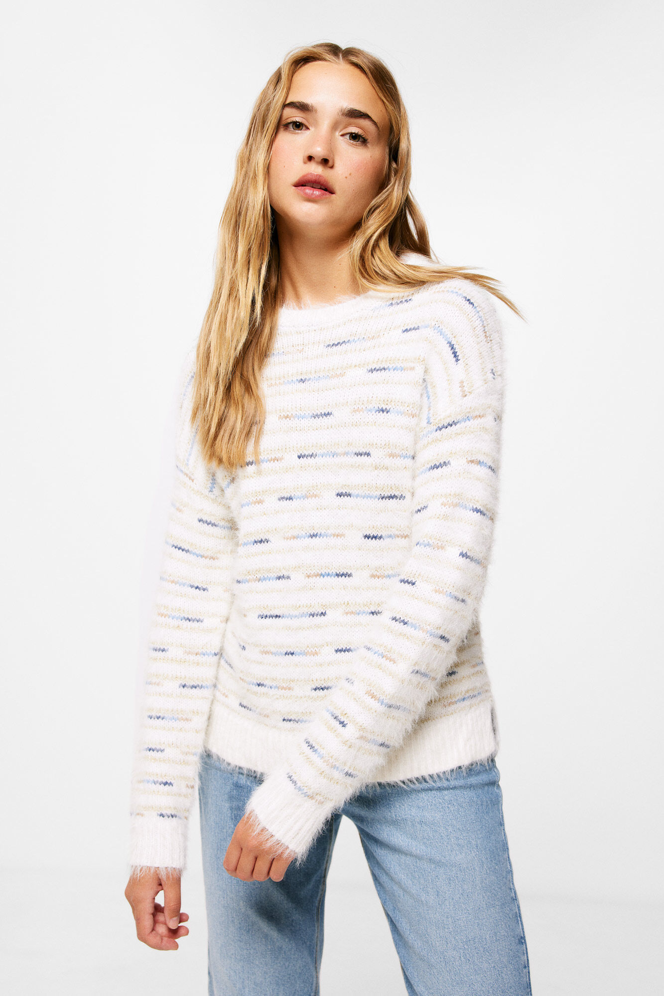 Sueter Estructura Pelo Sueteres y cardigans de mujer Springfield MX
