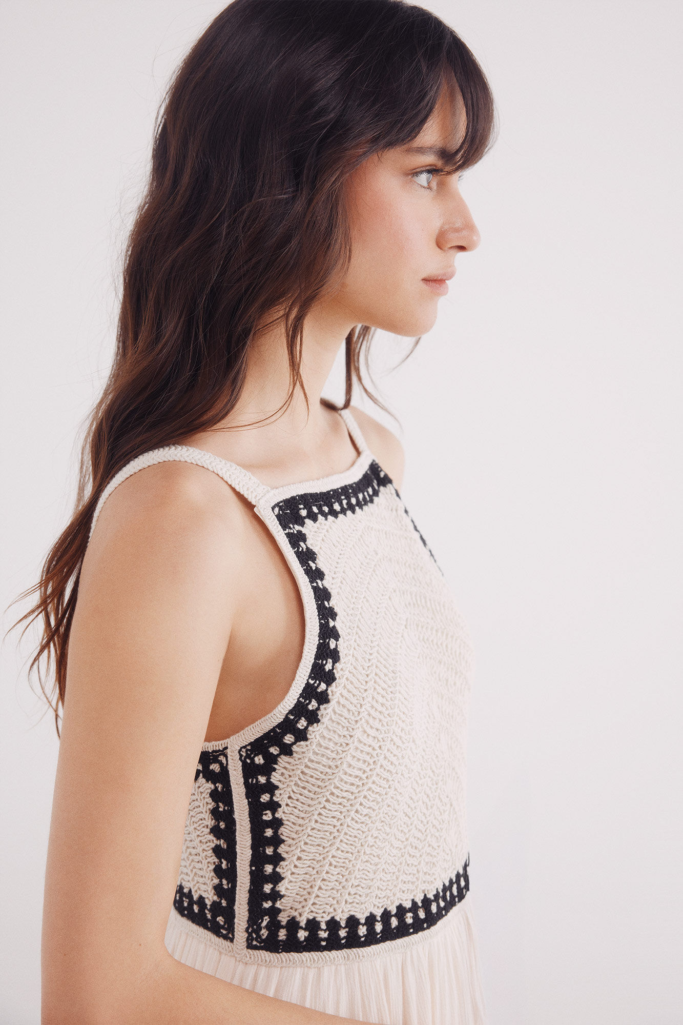 Springfield Vestido midi crochet bambula