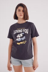 Springfield Playera gráfica Mickey Mouse gris
