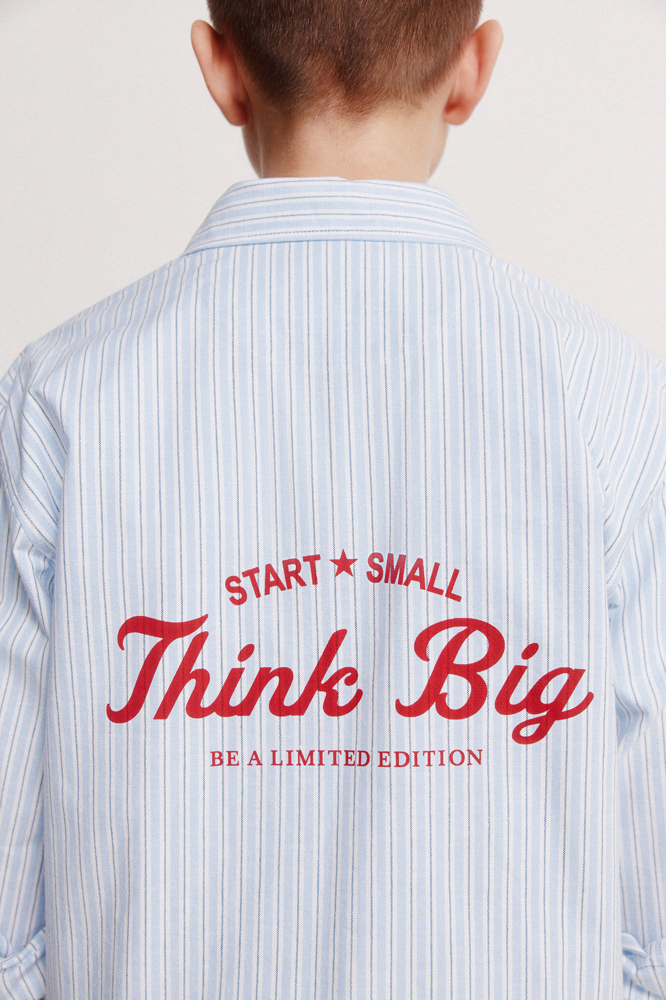 Springfield Kids Camisa para ni&ntilde;o a rayas de popel&iacute;n azul indigo