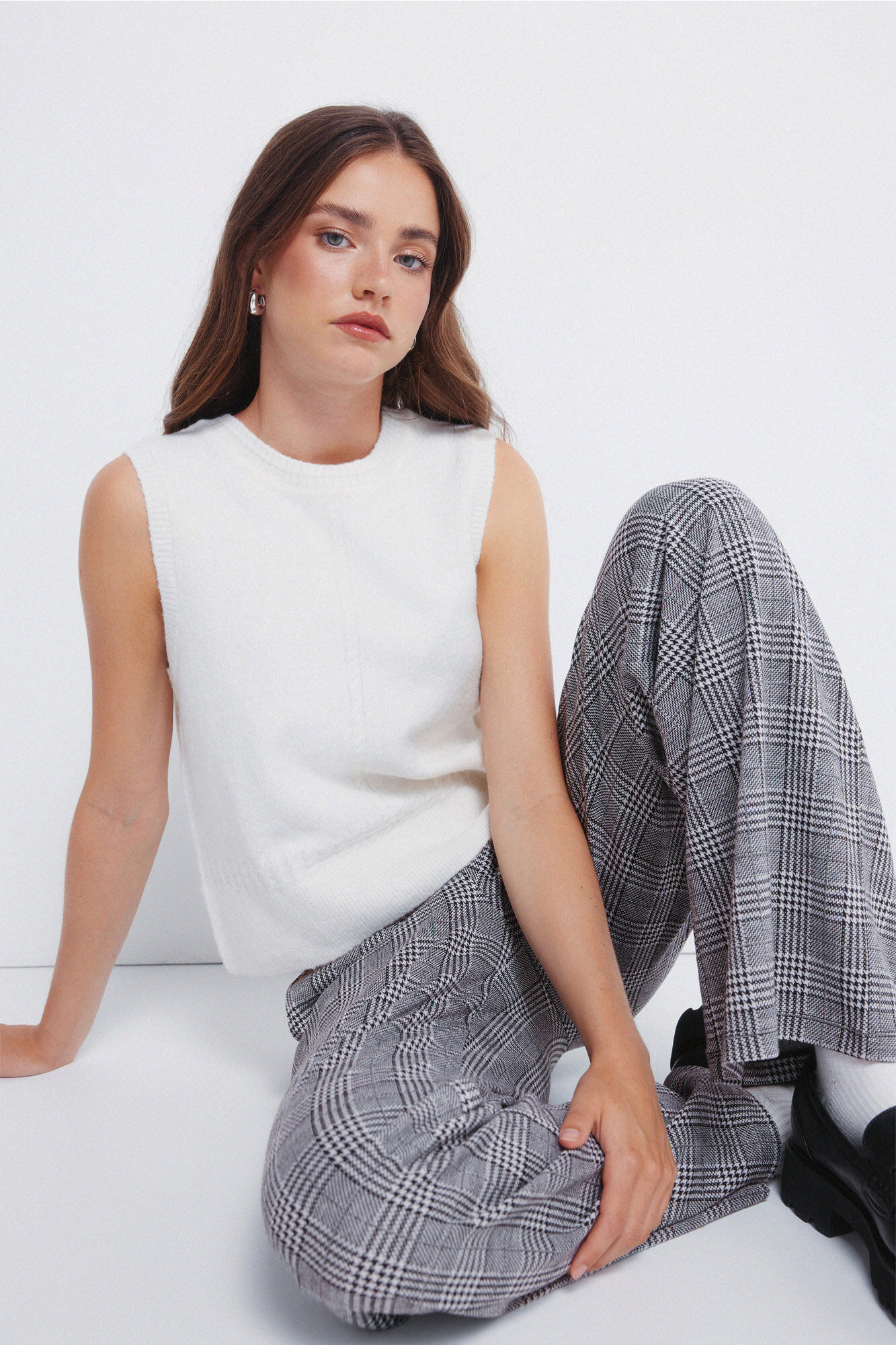 Springfield Pantalones de jogger de pierna ancha gris