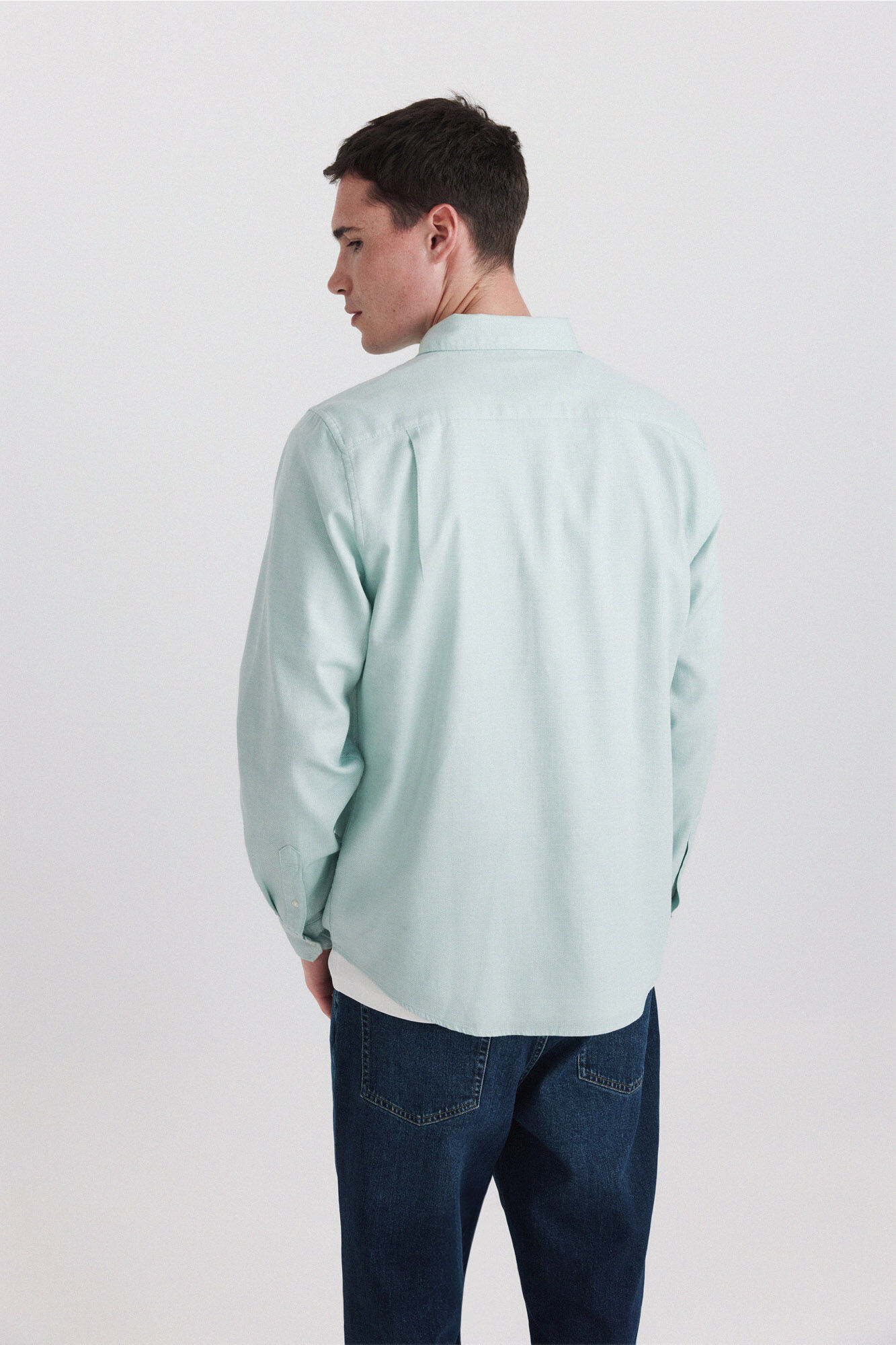 Springfield Camisa de estructura verde