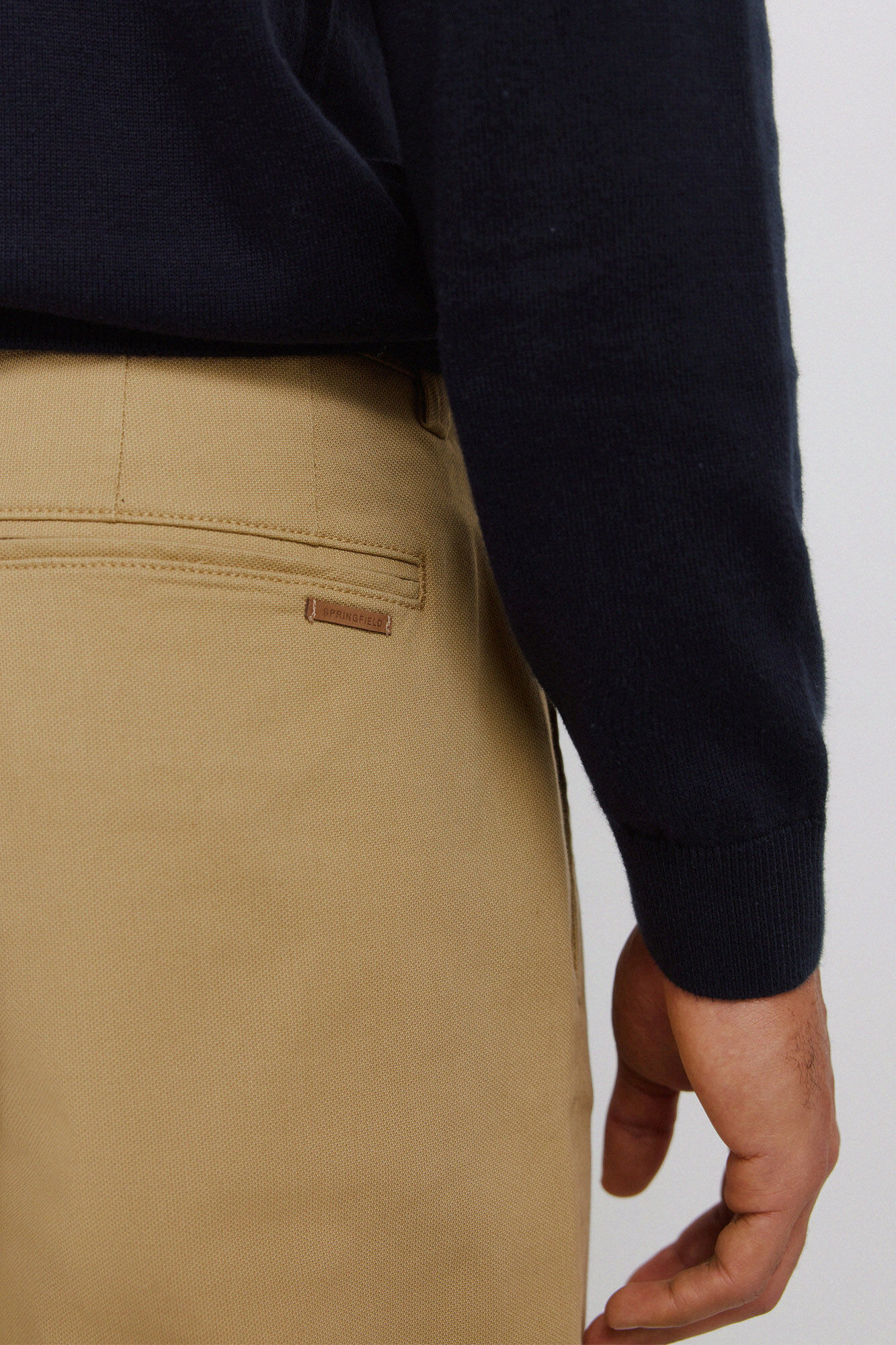 Springfield Pantal&oacute;n chino regular fit beige