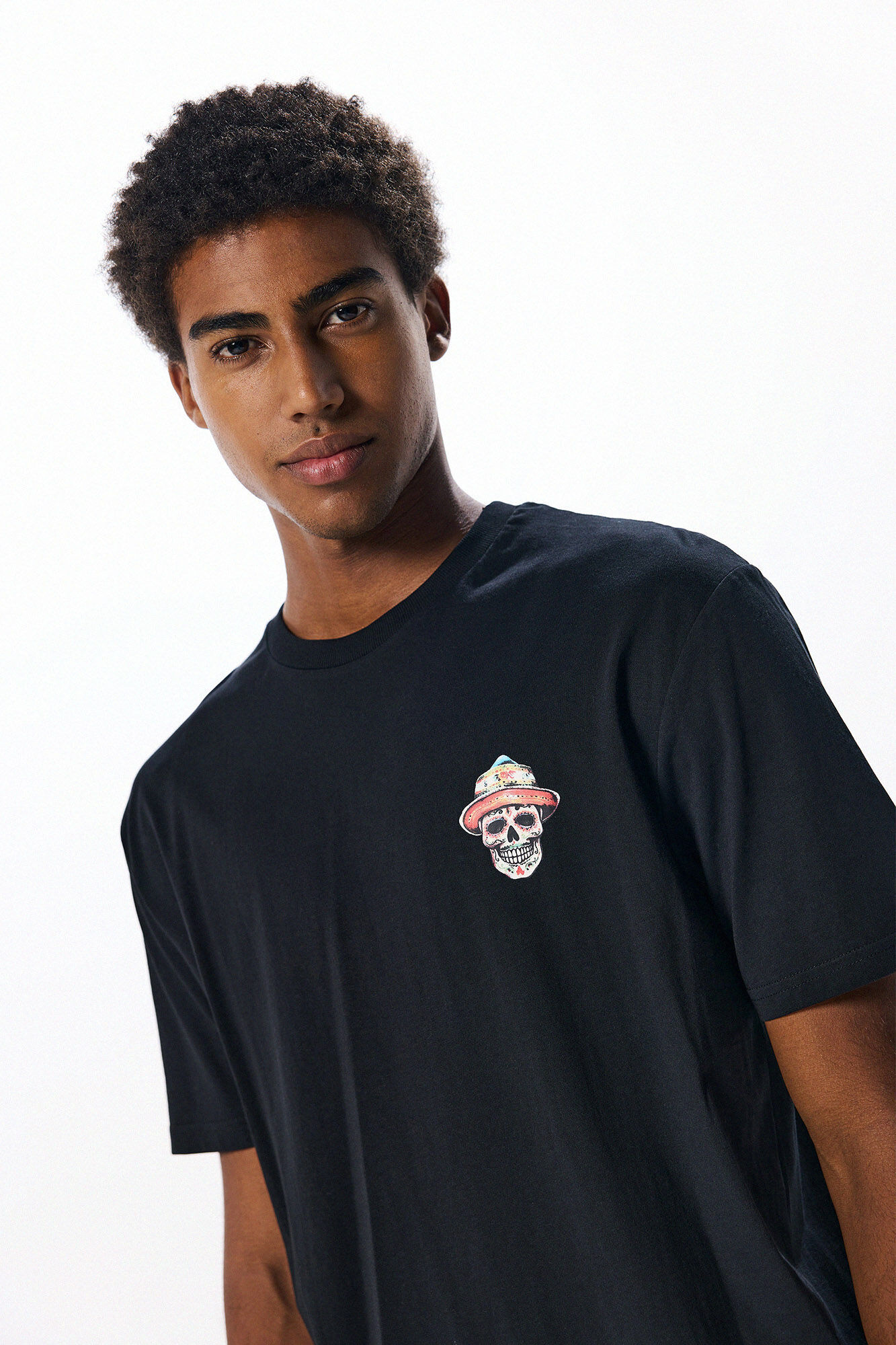 Springfield Playera skull negro