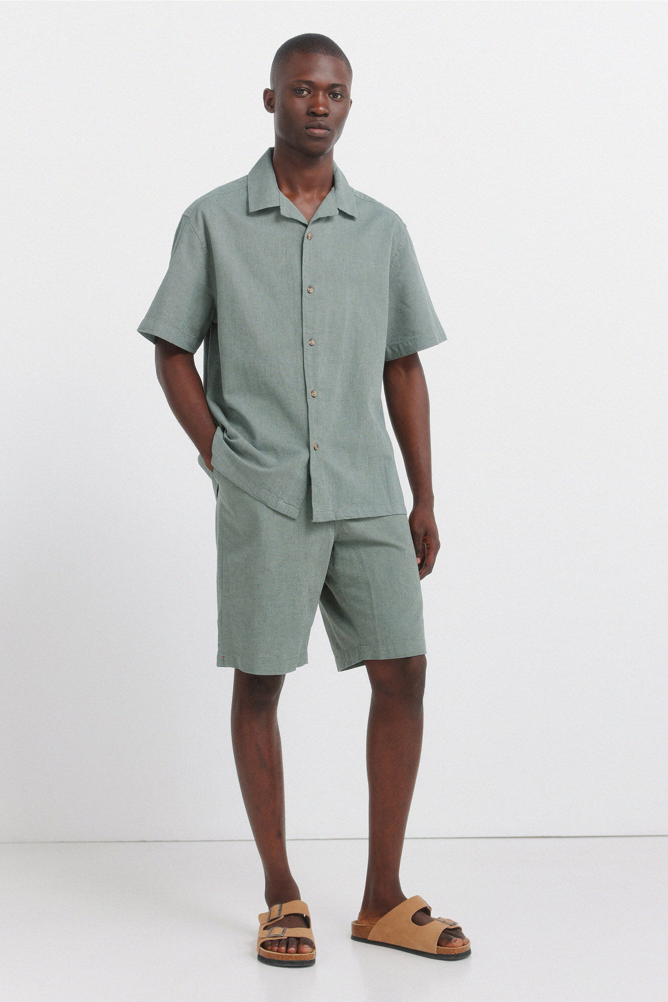 Springfield Bermudas de lino relaxed fit