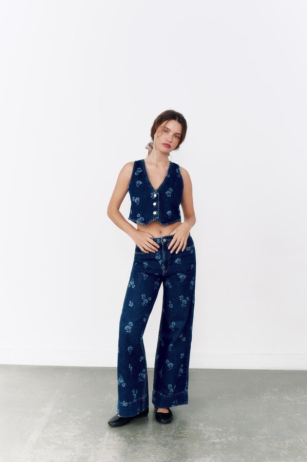 High Spirits Jeans "Camellia"  azul