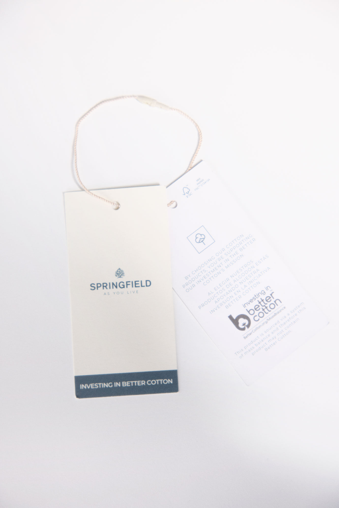 Springfield Playera estampada mangas volante gris