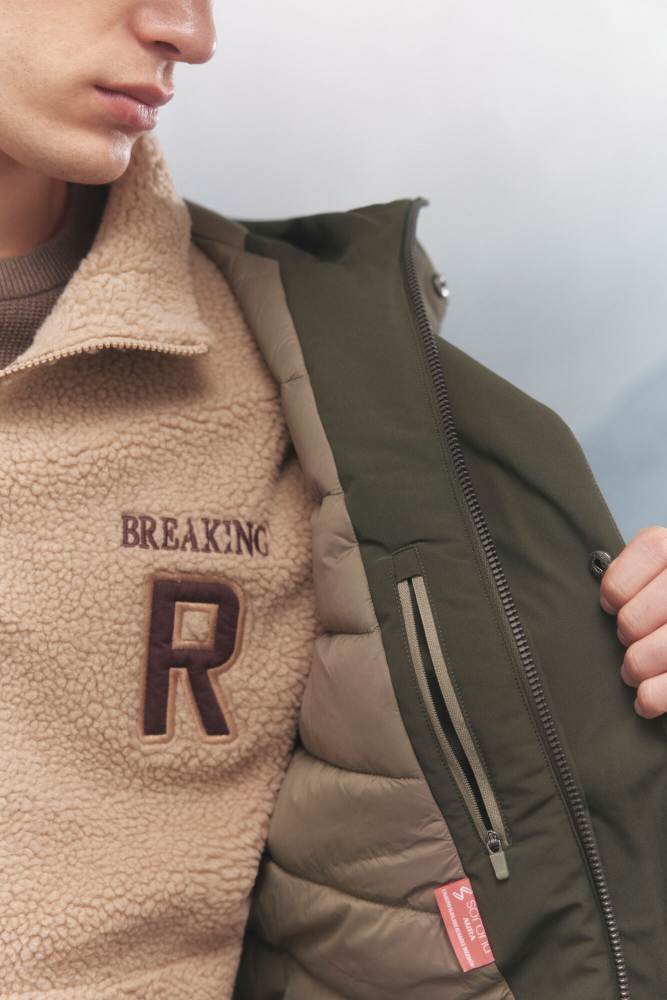 Springfield Parka t&eacute;rmica con relleno kaki