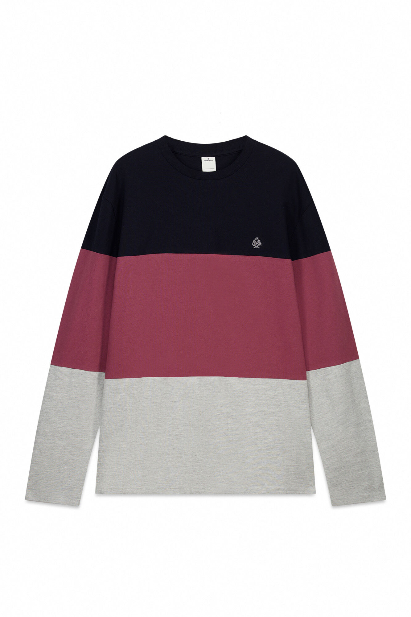 Springfield Camiseta manga larga piqu&eacute; bloques azul