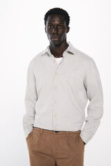 Springfield Camisa vestir estructura kaki