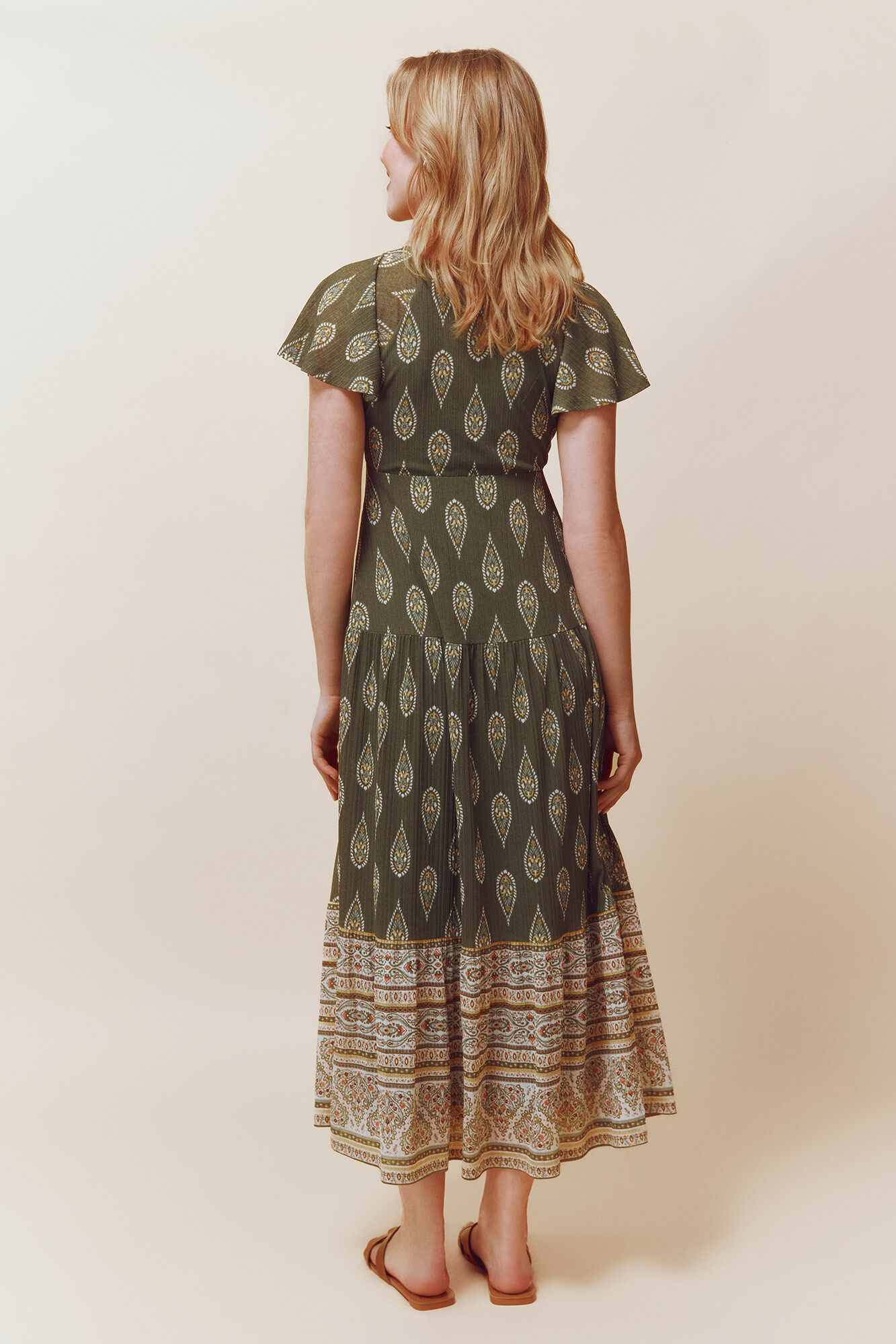 Springfield Vestido Formentera kaki
