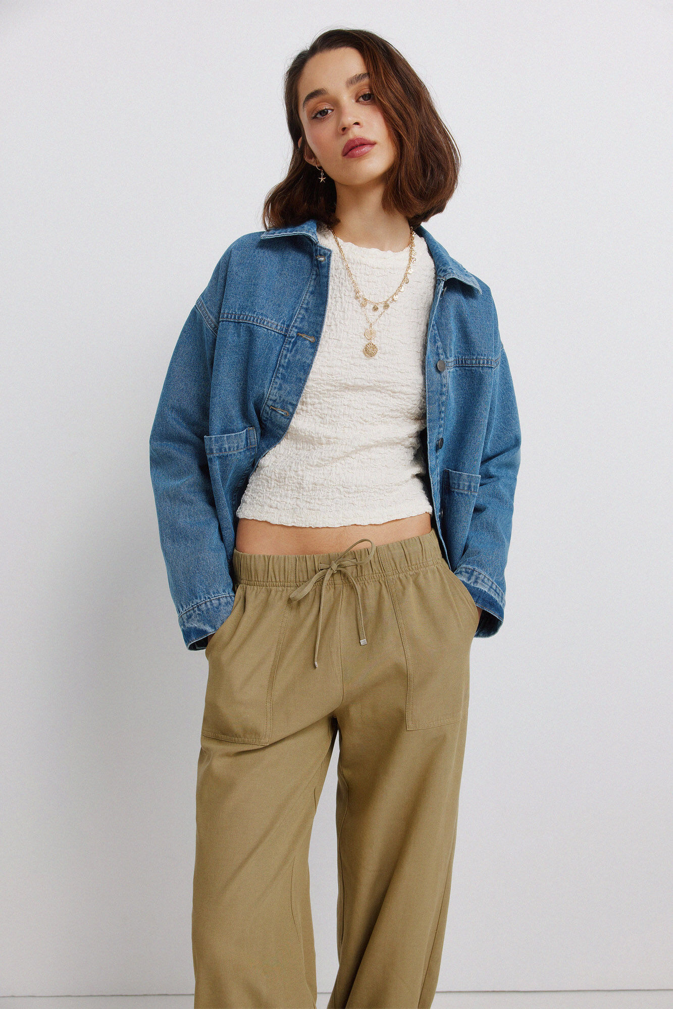 Springfield Pantalones jogger kaki