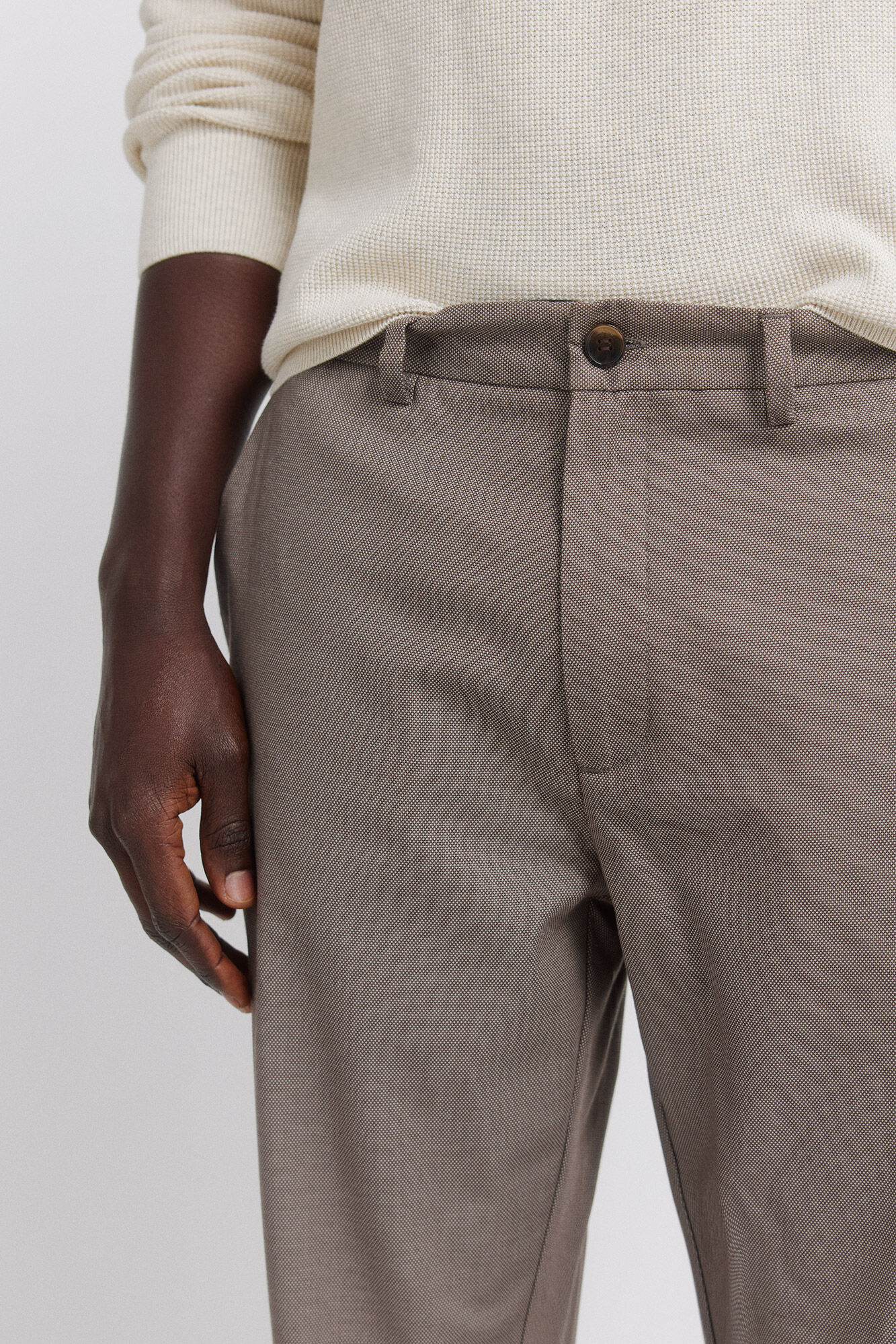Springfield Pantal&oacute;n chino comfort fit caf&eacute;