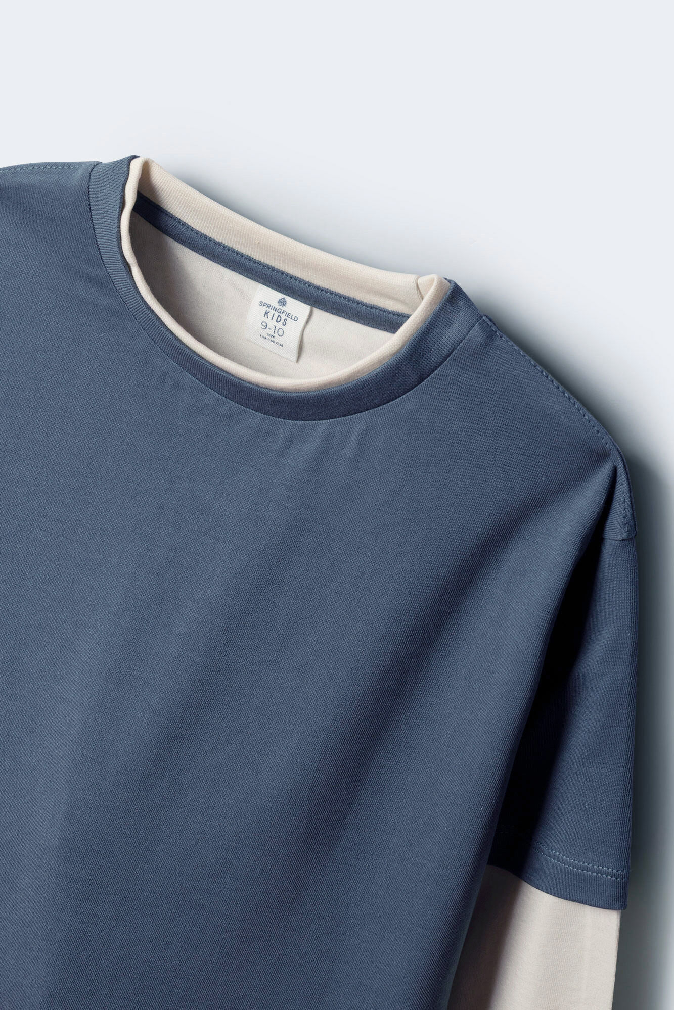 Springfield Kids Camiseta manga larga doble manga ni&ntilde;o azul