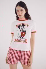Springfield Playera "Mickey Mouse" contraste estampado