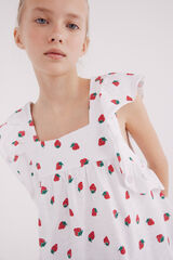 Springfield Playera fresas niña natural