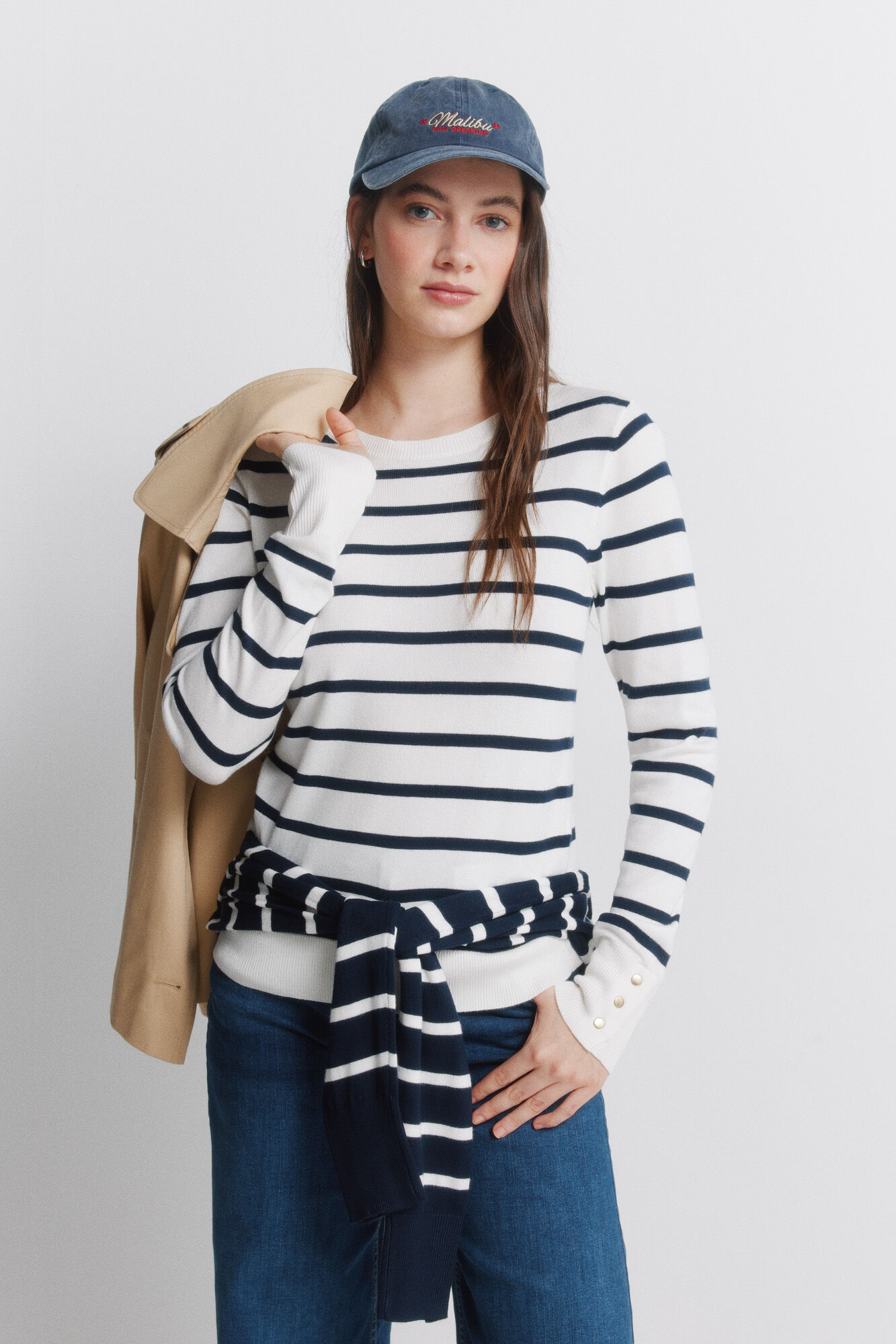 Springfield Jersey fino botones pu&ntilde;os