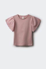 Springfield Playera volantes niña rosa