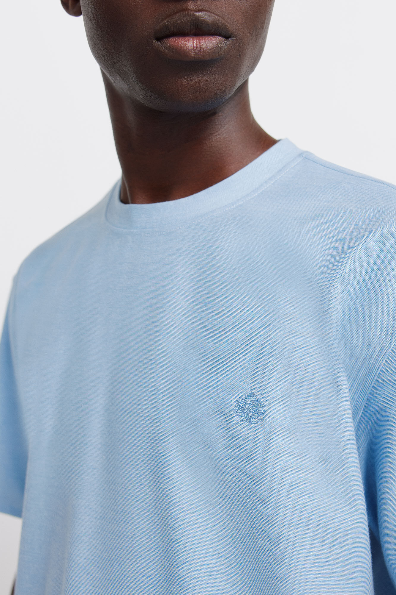 Springfield Playera de oxford azul