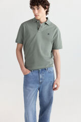 Springfield Polo de piqu&eacute; b&aacute;sico Springfield regular fit verde