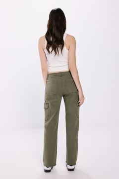 Springfield Pantalón cargo algodón khaki