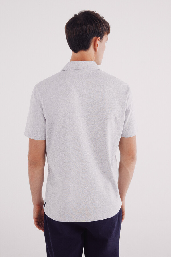 Springfield Polo jersey microraya natural