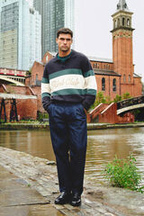 Springfield Jeans chino lavado desencolado marino